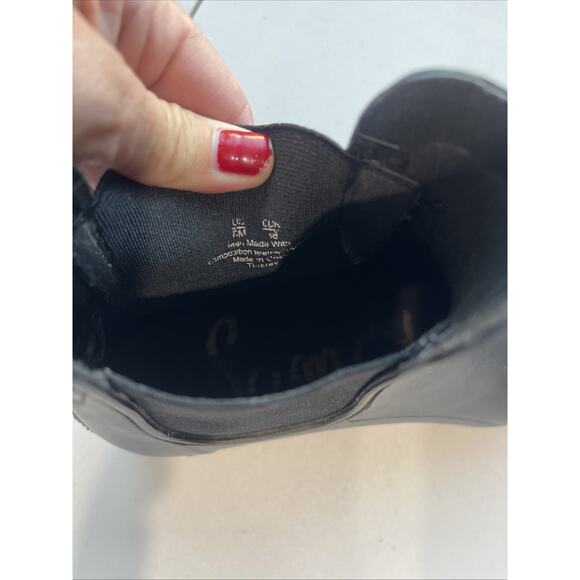 Sam Edelman Tinsley Rain Boots *Size 7* Black Bootie Pull On Matte Flat FLAW - Picture 7 of 7